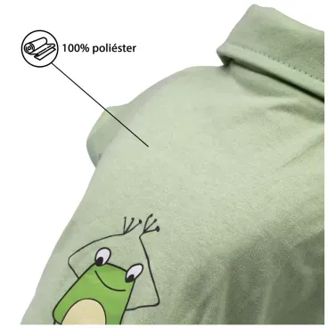 Polo Malha Sapo Verde Fabrica Pet poliester